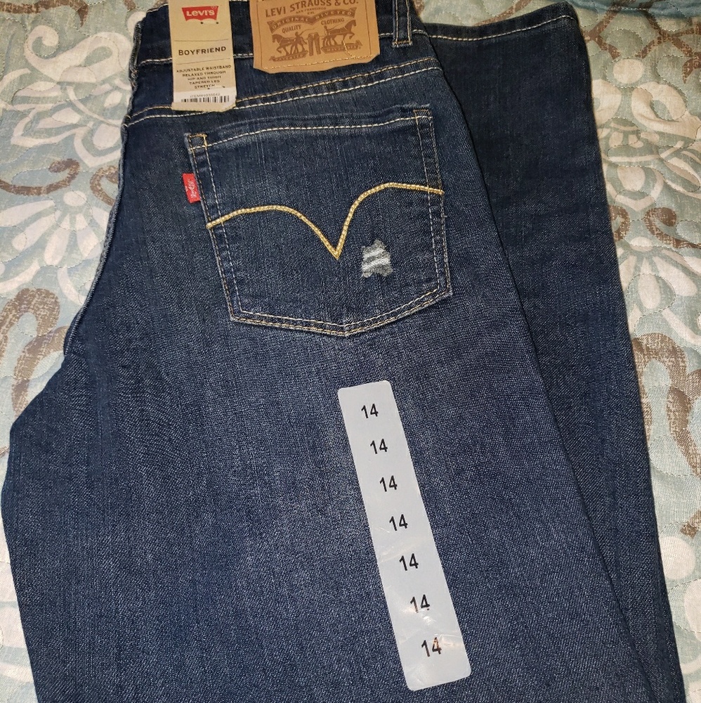 NWT girls Levi's Distressed Boyfriend Skinny Jeans